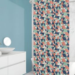 ArtzFolio Blue & Green Printed Waterproof Shower Curtains-image-93