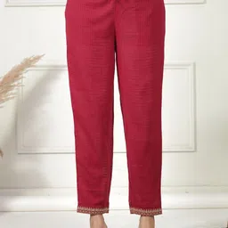 Aramya Women Checked Trousers-picture-9