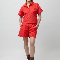 7OUNCE Shirt Collar Neck Shirt With Shorts Co-Ords-picture-44
