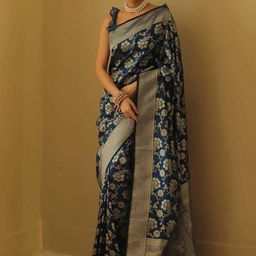 KALINI Woven Design Zari Saree-image-89