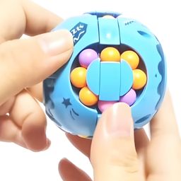 Negocio Rotating Spinner Mini Puzzle Ball Toy I Stress Buster Brainstorming Cube- Pack of 1- Color May Vary image 5