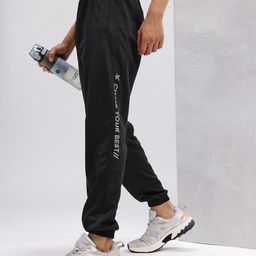 HRX by Hrithik Roshan Men Typography Printed Mid-Rise Rapid-Dry Running Joggers-picture-1