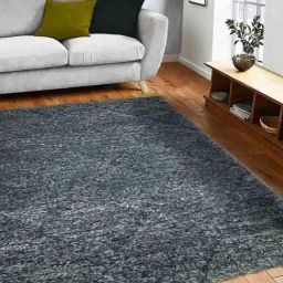 Obsessions Grey Diamond Shaggy Carpet - Large-36