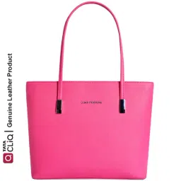 Lino Perros Pink Textured Medium Tote Handbag-image-32