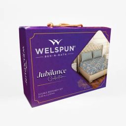 Welspun violet polycotton jubilance double bedsheets-image-79
