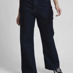 Spykar Blue Cotton Wide Leg Fit Jeans-image-33