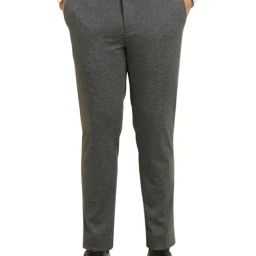 Allen Solly Grey Regular Fit Abstract Trousers-94