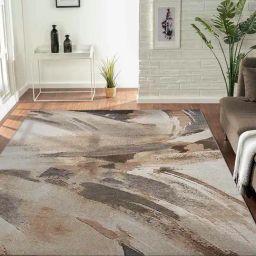 Obsessions Light Brown & Dark Brown Abstract Carpet - Medium-image-3