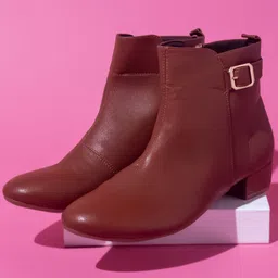 Inc 5 Women Heeled Mid-Top Regular Boots-image-24