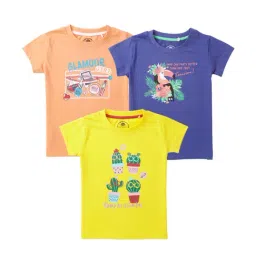 Cub McPaws Kids Multicolor Printed  T-Shirts-image-61