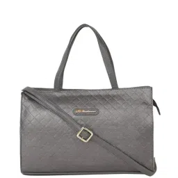 BELLADAMA Sapphire Grey Textured Medium Handbag-picture-20