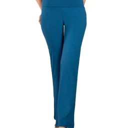 Nite Flite Blue Cotton Yoga Pants-image-63