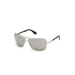 Web Eyewear Grey Rectangular Unisex Sunglasses Designed in Italy-image-5