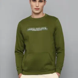 Louis Philippe Sport Green Regular Fit Printed SweatShirt-picture-20