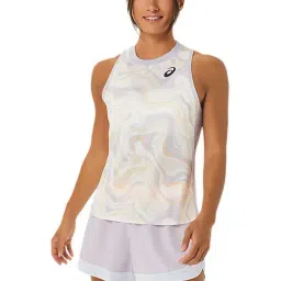 Asics Purple Printed Sports T-Shirt-41