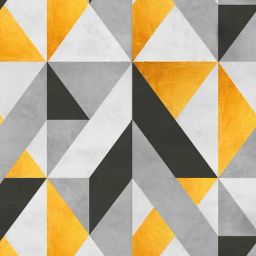 SPACES DRAPE STORY Elegent Yellow & Grey Polyester 5 ft Window Curtain - Set of 2 image 3