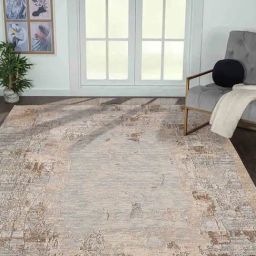 Obsessions Silver Grey Abstract Modern Carpet - Medium-image-56