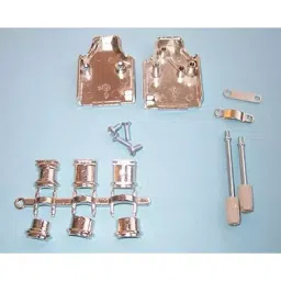MH CONNECTORS HOOD, 35DEG, STANDARD, 9WAY, MHDM35-9-K-47