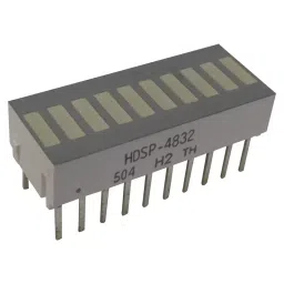 BROADCOM LED BAR ARRAY, RED/YELLOW/GREEN, 10 LED, HDSP-4832-2