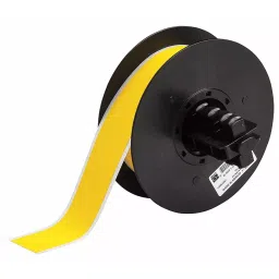 BRADY Continuous Label Roll 1-1/8 inch Width Polyester Yellow, 29TT35 (Roll of 50 Feet)-picture-1