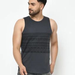 Rigo Dark Grey Printed Vest-picture-23