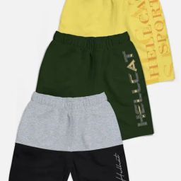 HELLCAT Kids Multi Printed Shorts (Pack Of 3)-image-82