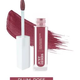 JUST HERBS Herb-Enriched Matte Liquid Lipstick Plum Rose - 2 ml-25