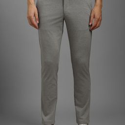 Louis Philippe Sport Men Textured Slim Fit Trousers-picture-42