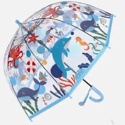 Little Surprise Box Blue Polyester Printed 2 Fold Umbrella-image-86