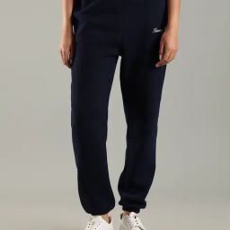 Tommy Hilfiger Navy Cotton Regular Fit Joggers-picture-47