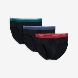 WES Lounge by Westside Black Cotton Briefs - Pack of 3-picture-45