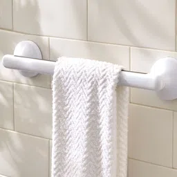 Home Centre White Solid Plastic Towel Holder-image-19