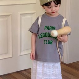 LULU & SKY Girls Printed Round Neck Pure Cotton T-Shirt With Skirt-picture-48