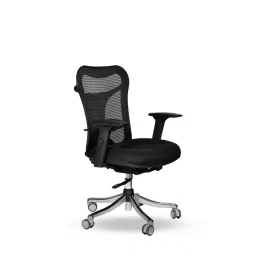 Mango Blossom Optimus Elite Black Mid Back Office Chair-image-25