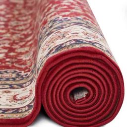 Obsessions Red & Cream Anti-Static Machine Made Classical Carpet - Large image 3