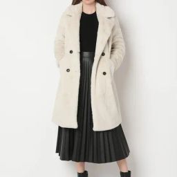 Vero Moda Beige Self Design Full Sleeves Coat-image-49