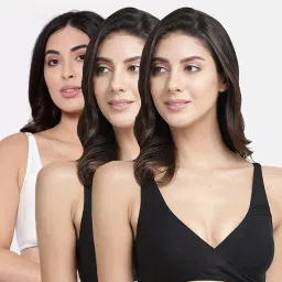 Inner Sense Multicolor Full Coverage Maternity Bra - Pack of 3 image 1