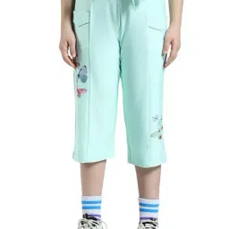 Monte Carlo Girls Green Printed Capris-image-90