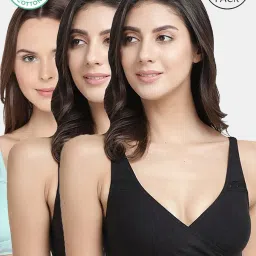 Inner Sense Multicolor Full Coverage Maternity Bra - Pack of 3 image 1