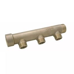 WATTS Brass Pipe Fitting Straight CompressionManifold Male 3/4in to Male 1/2in, 3687-image-14