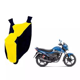Auto Pearl Waterproof Two Wheeler Cover For Honda Livo (Yellow & Blue)-image-78