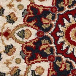 Obsessions Red & Cream Anti-Static Machine Made Classical Carpet - Large image 5