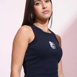 Tokyo Talkies Disney Women Mickey Mouse Embroidered Crop Tank Top-image-46