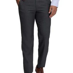 Park Avenue Grey Regular Fit Trousers-picture-42