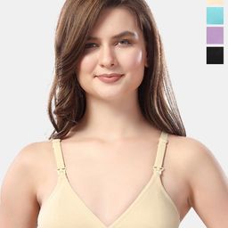 Fabme Pack of 4 Half Coverage Bra-48