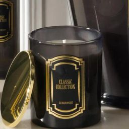 Home4U Vila Hermanos Classic Collection Cedarwood Black Wax Jar Candle-image-31
