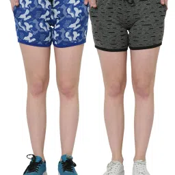 Vimal Jonney Multicolor Self Shorts Pack of 2 image 1
