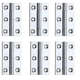 Screw Tight B170103CP-10 2 inch Brass Chrome Plated Butt Hinge (Pack of 10)-image-89