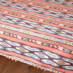 freedom tree Mire Ikkat Pure Cotton Madder Red Print & Pattern Table Covers image 2