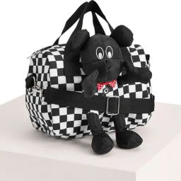 Pantaloons Junior Black Checks Small Duffle Bag-30